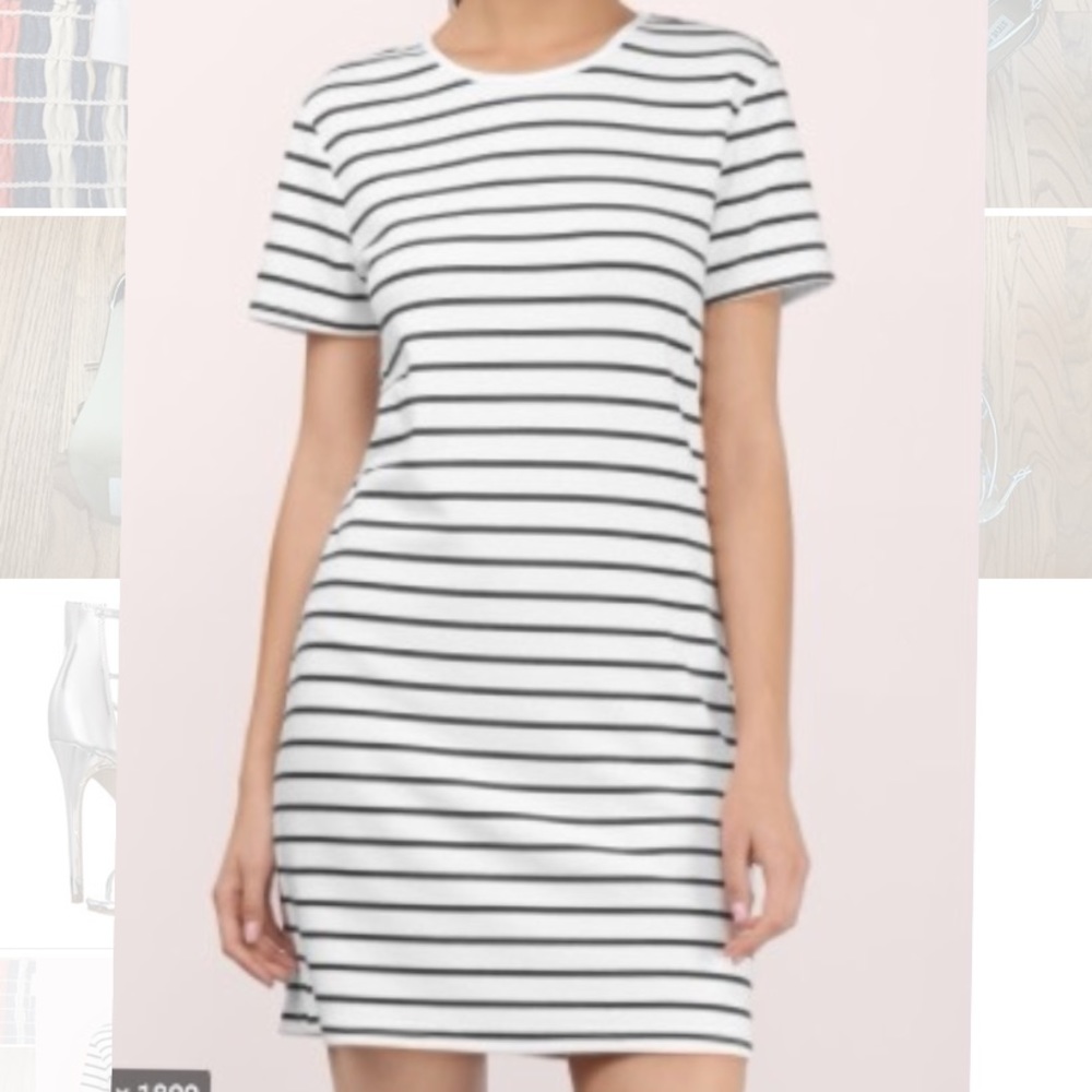 Tobi striped tshirt dress